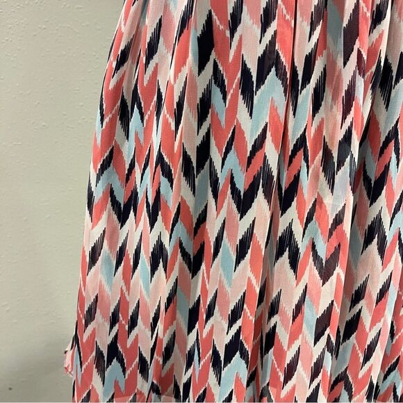 Iz Byer Pink and Black Chevron Mini Dress - Picture 7 of 15